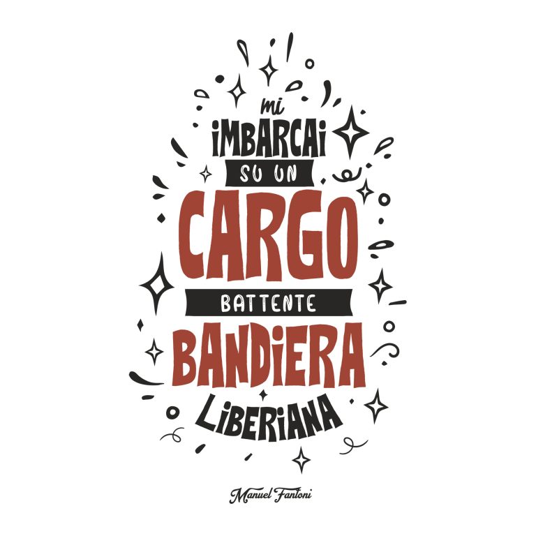 Un bel giorno mi imbarcai su un cargo battente bandiera liberiana – Grafica