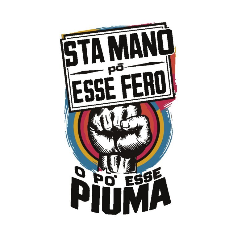 Sta mano pò esse ferro o pò esse piuma – Grafica